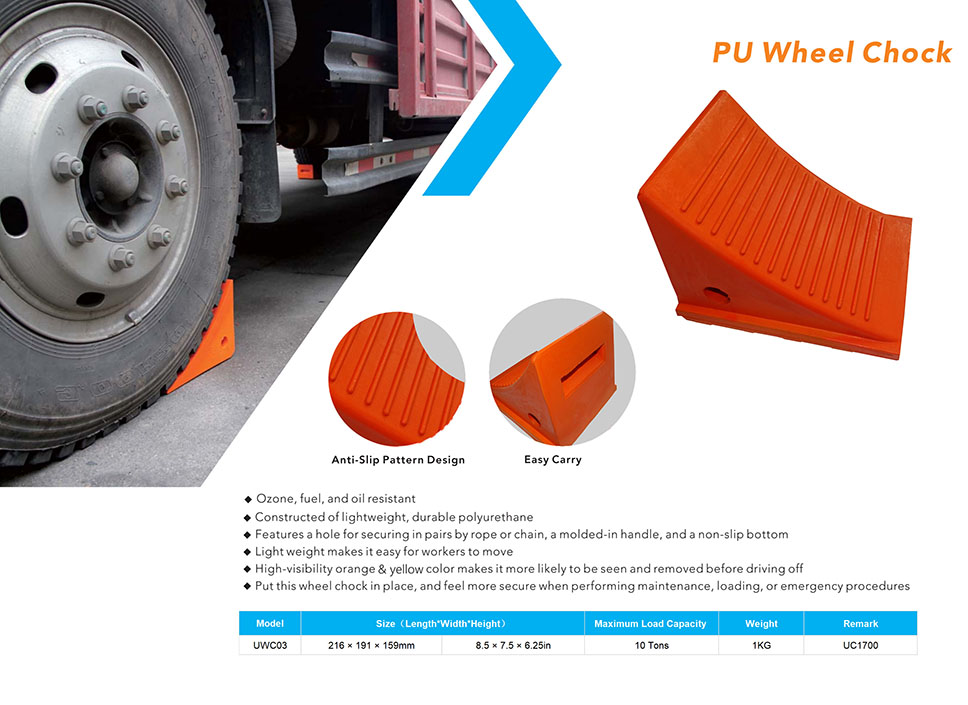 URETHANE WHEEL CHOCK